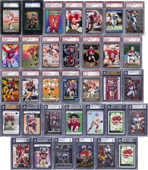 1955-2001 San Francisco 49ers Hall Of Famers & Stars Graded Collection (80 Different) Featuring Rice, Montana, Young & More!